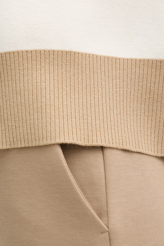 United Colors of Benetton sweter damski z wiskozą 1Z8CE301M beżowy