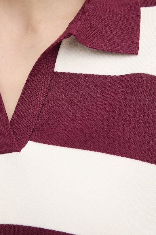 United Colors of Benetton sweter damski z wiskozą 1Z8CE301M bordowy