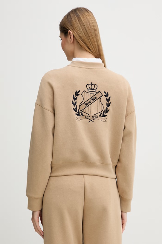 Odzież United Colors of Benetton bluza damska 35B1D201G beżowy