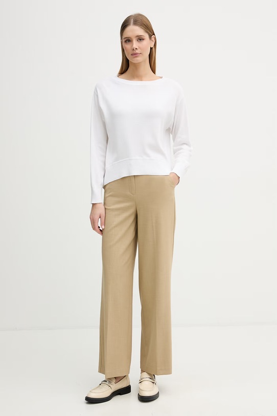 United Colors of Benetton sweter damski bawełniany 1C19D10FU biały SS26