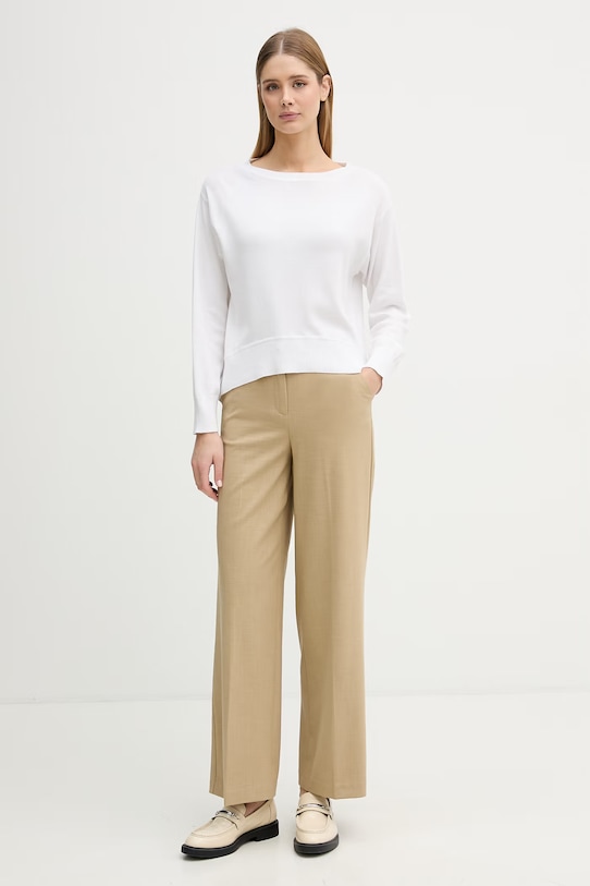 United Colors of Benetton sweter damski bawełniany 1C19D10FU biały SS26