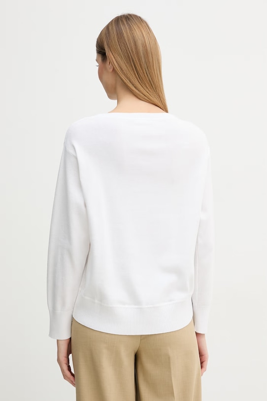 Odzież United Colors of Benetton sweter damski bawełniany 1C19D10FU biały