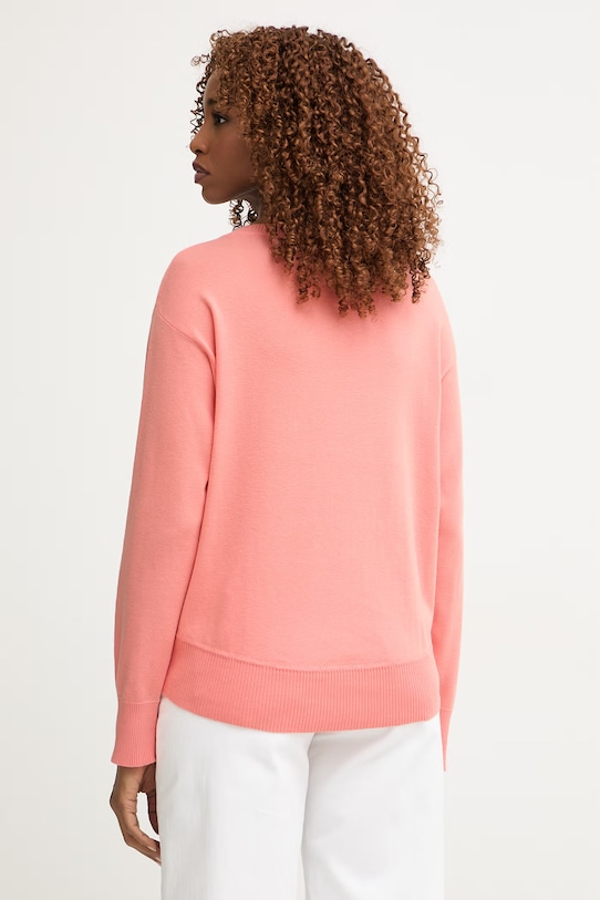 Odzież United Colors of Benetton sweter damski bawełniany 1C19D10FU pomarańczowy