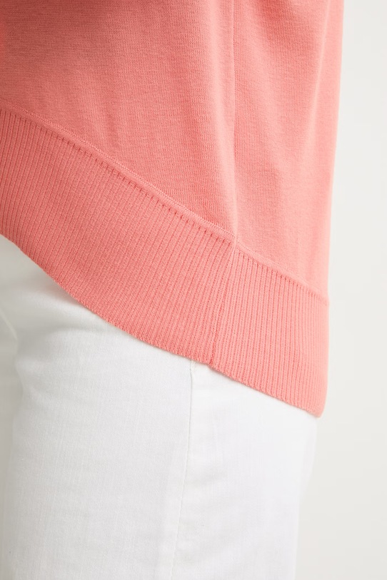 United Colors of Benetton sweter damski bawełniany 1C19D10FU pomarańczowy