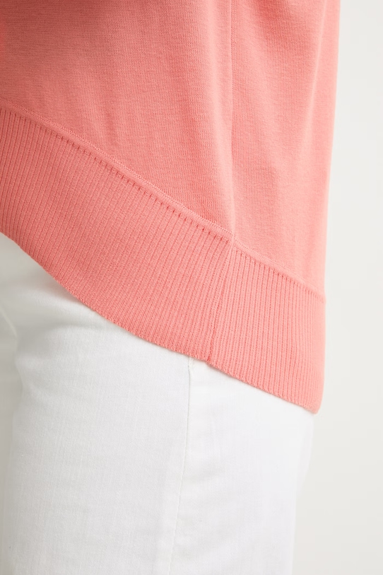 United Colors of Benetton sweter damski bawełniany 1C19D10FU pomarańczowy