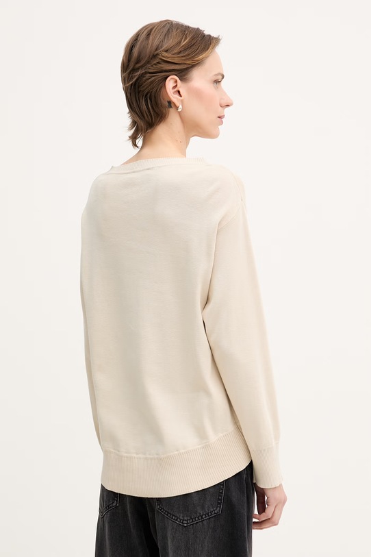 Odzież United Colors of Benetton sweter damski bawełniany 1C19D10FU beżowy