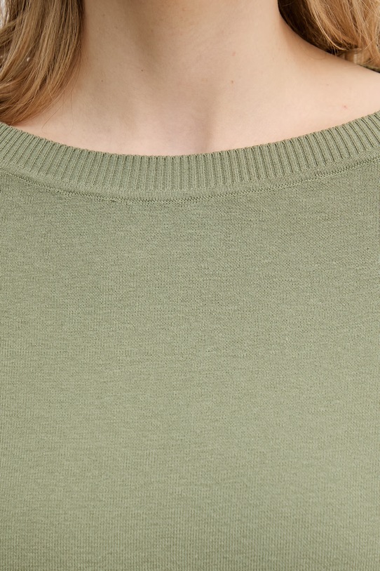 United Colors of Benetton sweter damski bawełniany 1C19D10FU zielony