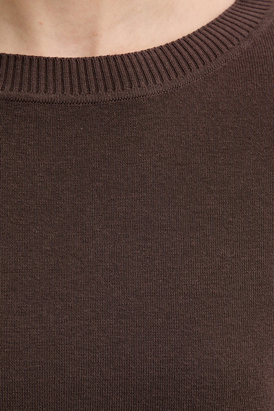 United Colors of Benetton sweter damski bawełniany 1C19D10G3 brązowy