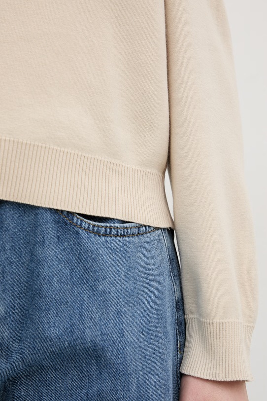 United Colors of Benetton Πουλόβερ γυναικείο βαμβακερό 1C19D301I μπεζ