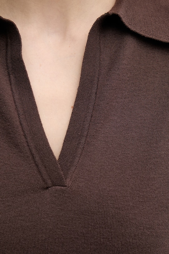 United Colors of Benetton sweter damski bawełniany 1C19D301I brązowy