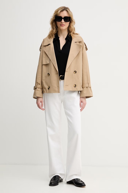 United Colors of Benetton πουλόβερ γυναικείο βαμβακερό 1C19D301I μαύρο SS26