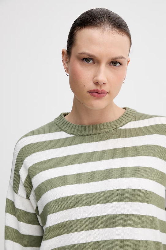 United Colors of Benetton sweter damski bawełniany zielony 1C94E10FZ