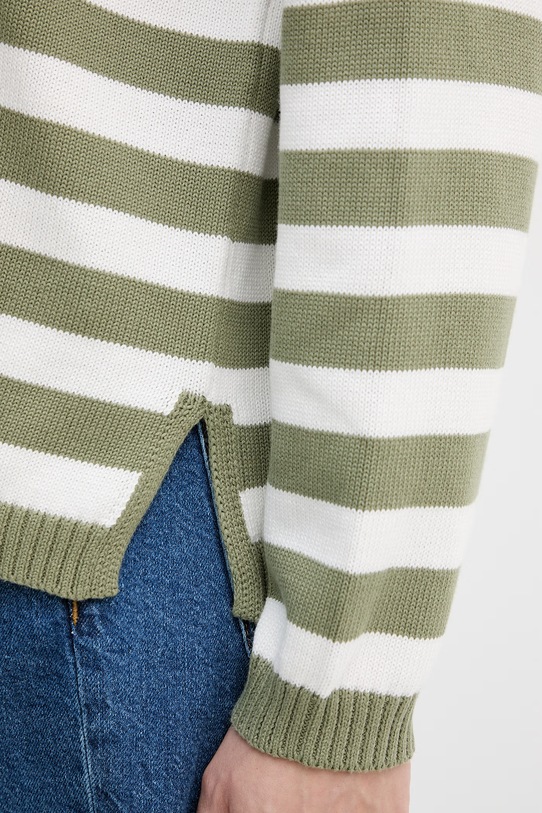 United Colors of Benetton sweter damski bawełniany 1C94E10FZ zielony