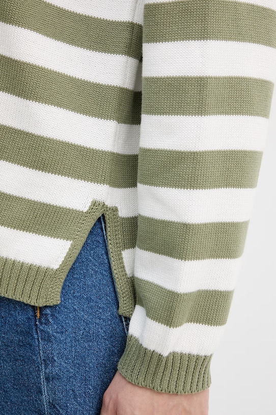 United Colors of Benetton sweter damski bawełniany 1C94E10FZ zielony