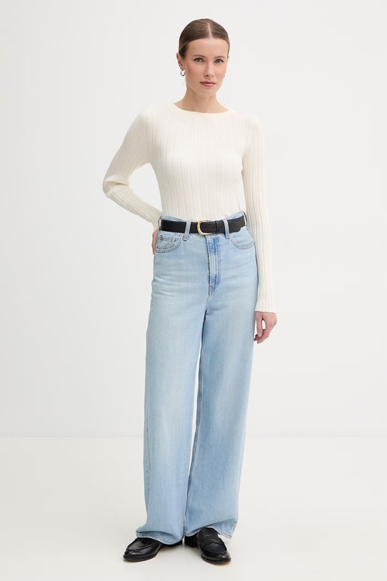 United Colors of Benetton sveter dámsky 1WZND10G9 béžová SS26