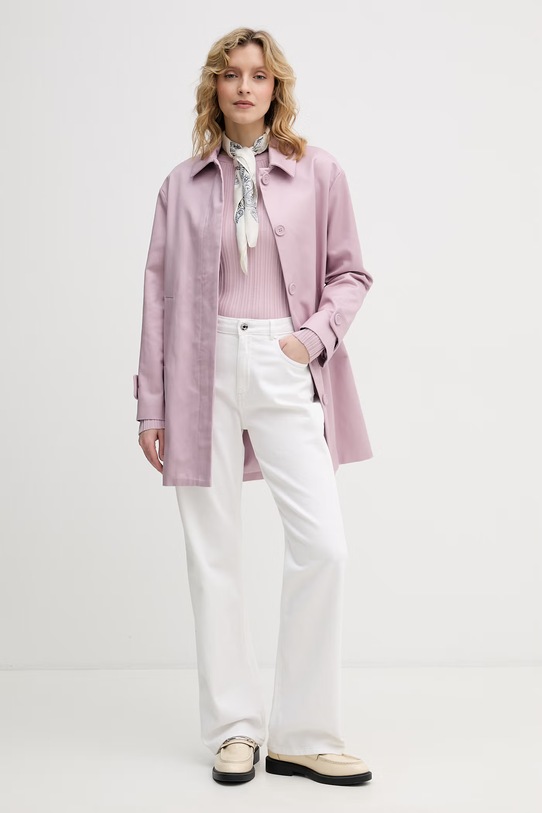 United Colors of Benetton svetr dámský s viskózou 1WZND10G9 růžová SS26