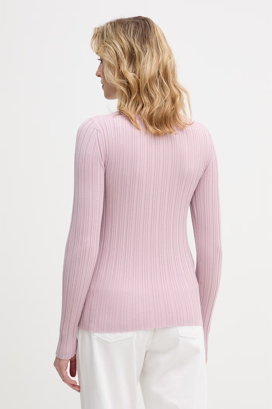 Oblečení United Colors of Benetton svetr dámský s viskózou 1WZND10G9 růžová