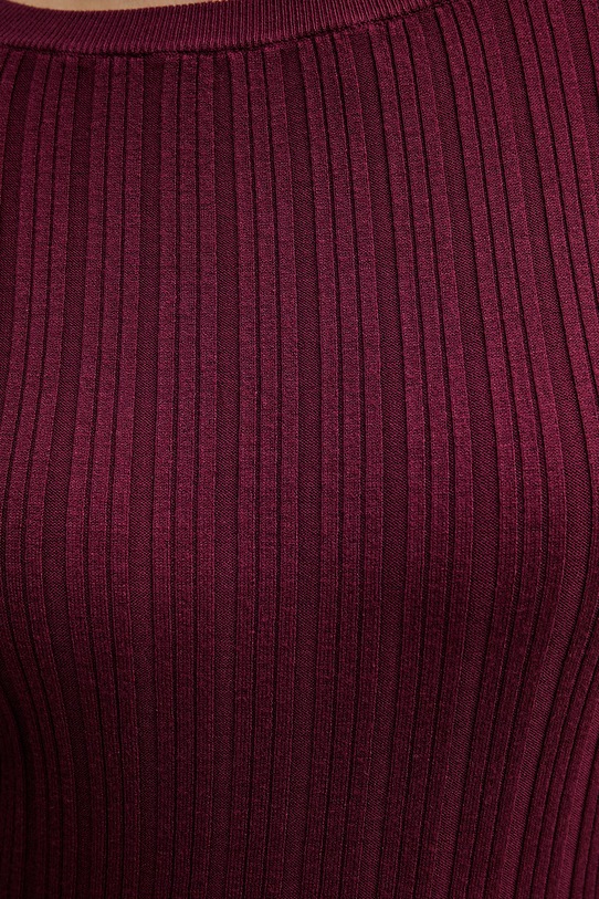 United Colors of Benetton sweter damski z wiskozą bordowy 1WZND10G9