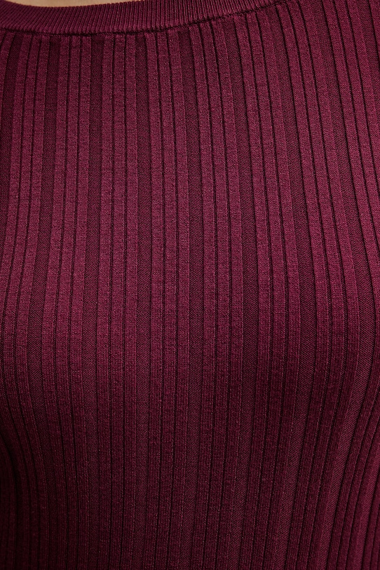 United Colors of Benetton sweter damski z wiskozą bordowy 1WZND10G9