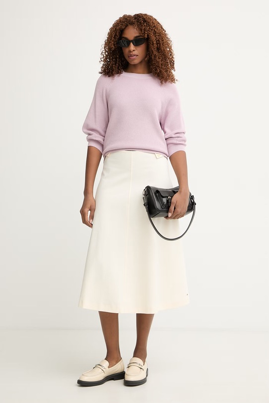 United Colors of Benetton sweter damski bawełniany 10IRD10GQ różowy SS26