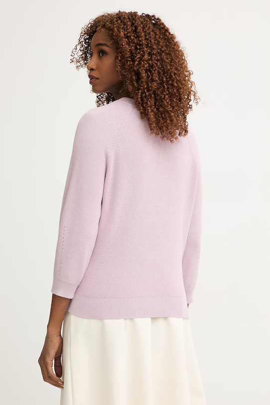 Odzież United Colors of Benetton sweter damski bawełniany 10IRD10GQ różowy