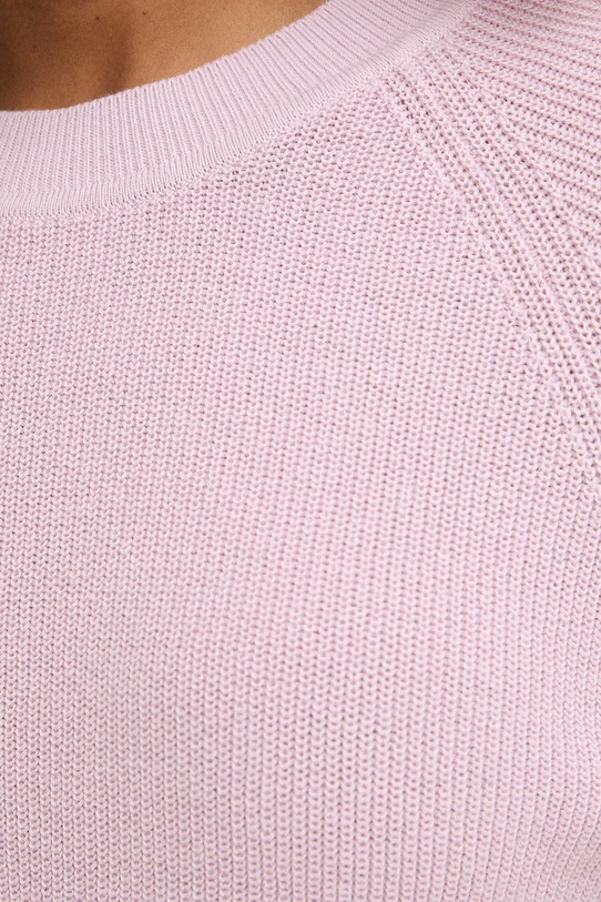 United Colors of Benetton sweter damski bawełniany 10IRD10GQ różowy