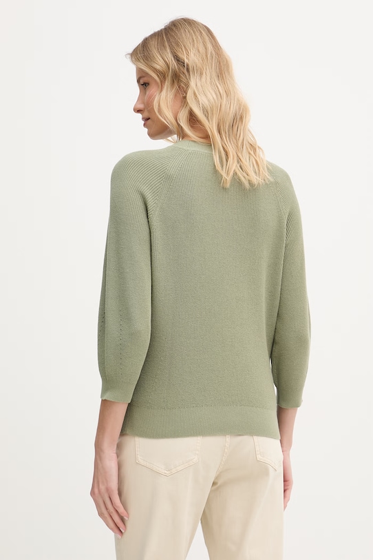 Дрехи United Colors of Benetton Пуловер дамски от памук 10IRD10GQ зелен