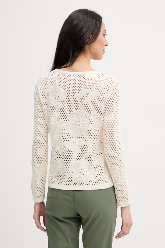 Odjeća United Colors of Benetton pulover za žene od pamuka 16EVD10GP bež