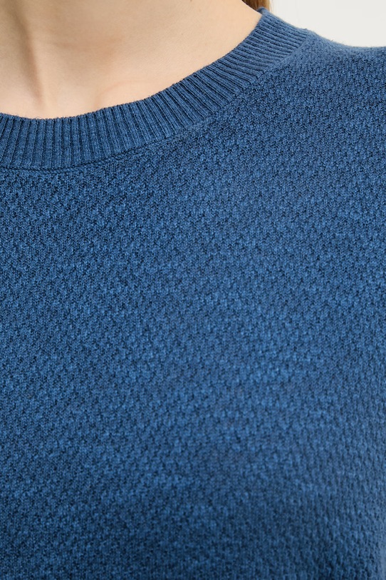 United Colors of Benetton top damski z lnem 1DC3D10GT granatowy