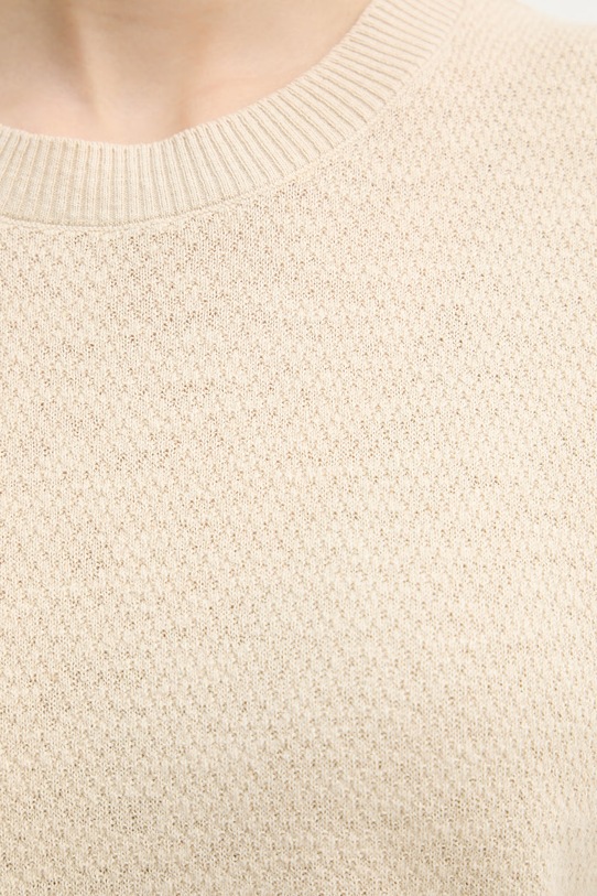 United Colors of Benetton top damski z lnem 1DC3D10GT beżowy