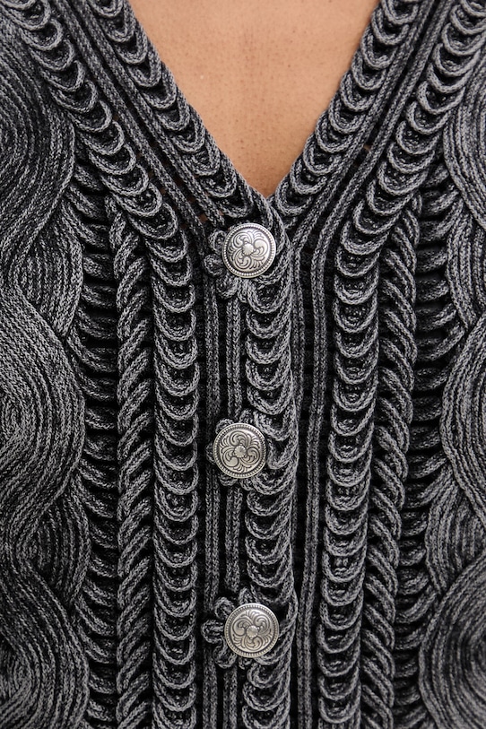 Pinko vesta dámska bavlnená 106859.A3BA sivá