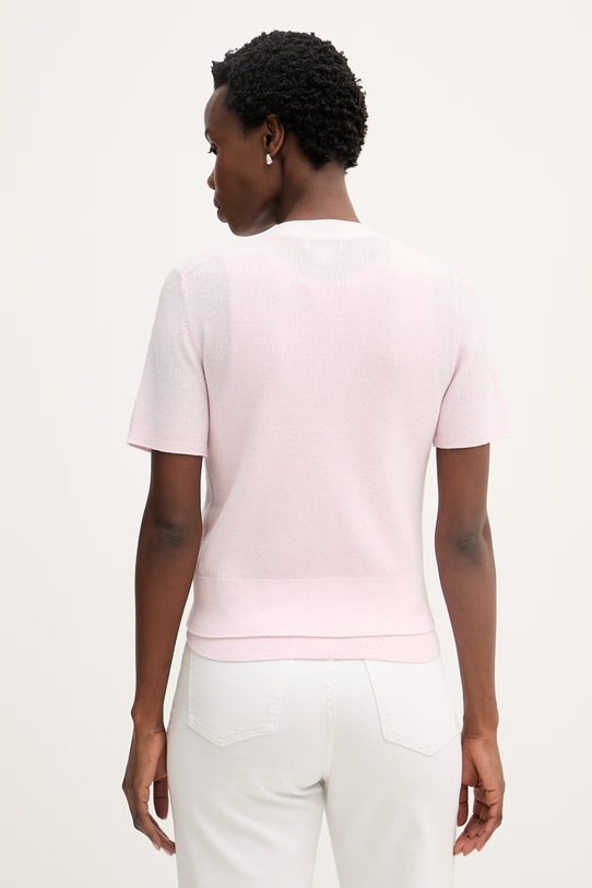 Calvin Klein Jeans kardigan ženski pamučni roza LV047F353G