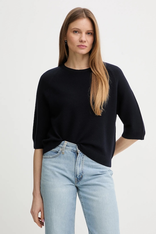 Marc O'Polo sweter bawełniany bawełna granatowy 5000008090