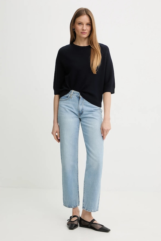 Marc O'Polo sweter bawełniany 5000008090 granatowy SS26