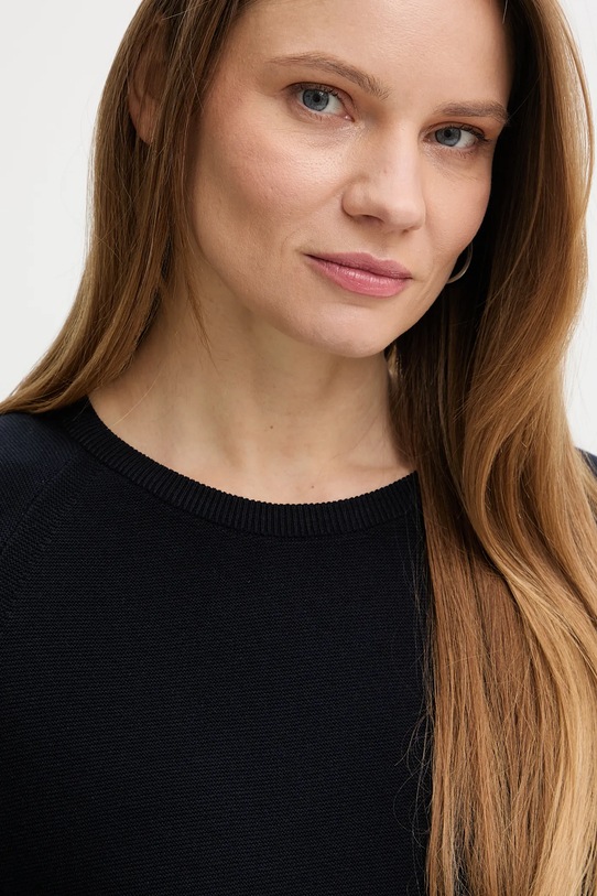 Marc O'Polo sweter bawełniany granatowy 5000008090