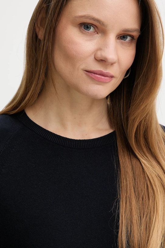 Marc O'Polo sweter bawełniany granatowy 5000008090