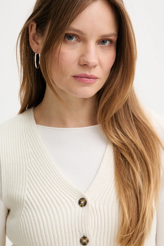 Βαμβακερό γιλέκο Marc O'Polo μπεζ 5000008101