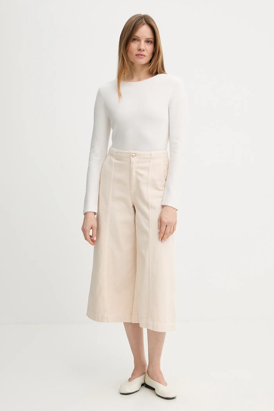 Marc O'Polo sweter bawełniany 5000013039 beżowy SS26