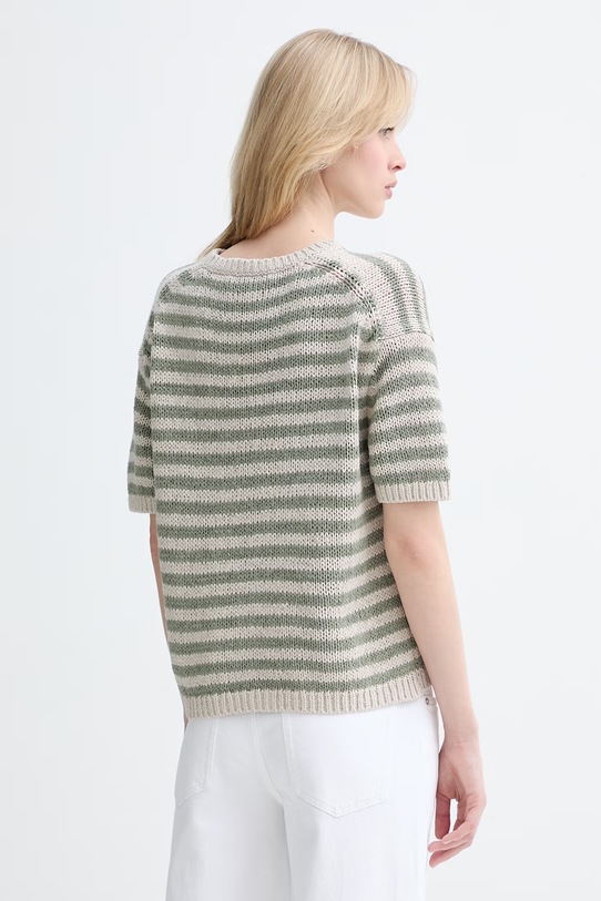 Oblačila Marc O'Polo Pletena majica ženska z bombažem 5000013149 zelena