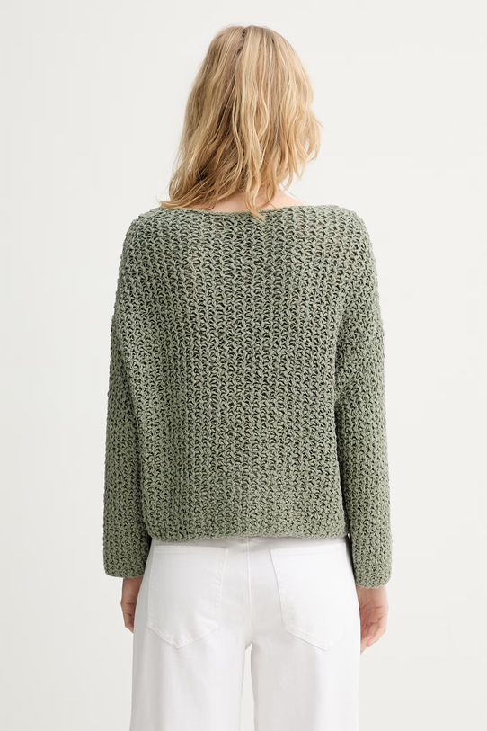 Odzież Marc O'Polo sweter damski z bawełną 5000013212 zielony