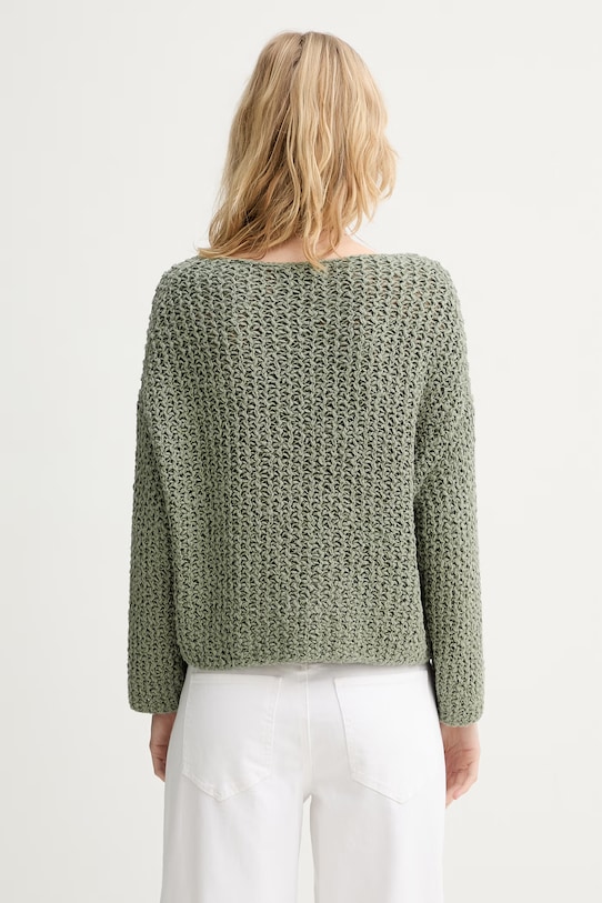 Odzież Marc O'Polo sweter damski z bawełną 5000013212 zielony