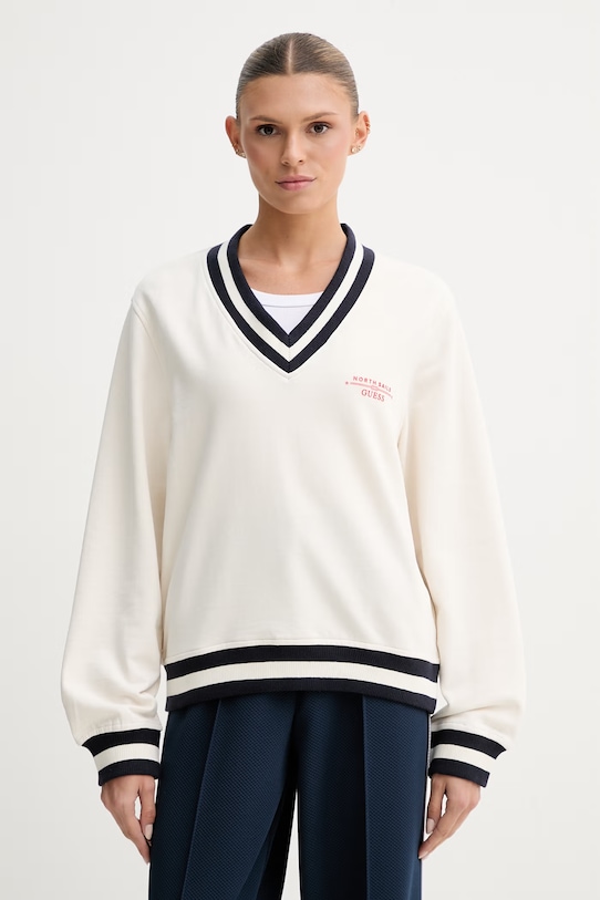 Guess bluza damska X NORTH SAILS beżowy W6GQ11.K3480