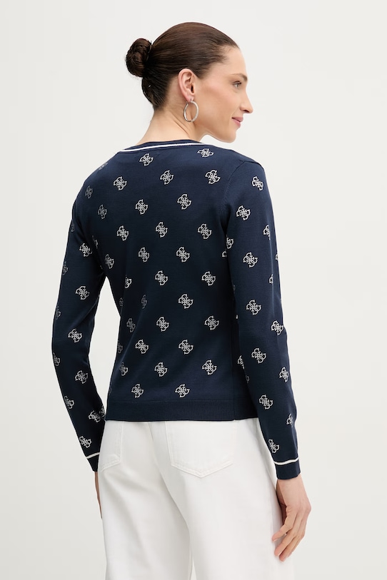 Odjeća Guess kardigan za žene od viskoze W6GR18.Z0605 mornarsko plava