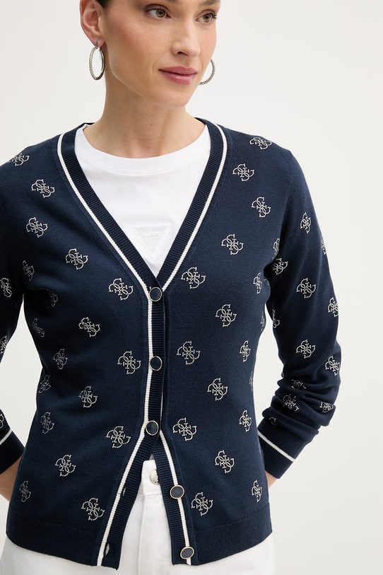 Guess kardigan za žene od viskoze mornarsko plava W6GR18.Z0605