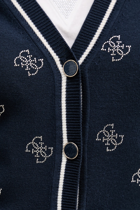 Guess kardigan za žene od viskoze W6GR18.Z0605 mornarsko plava
