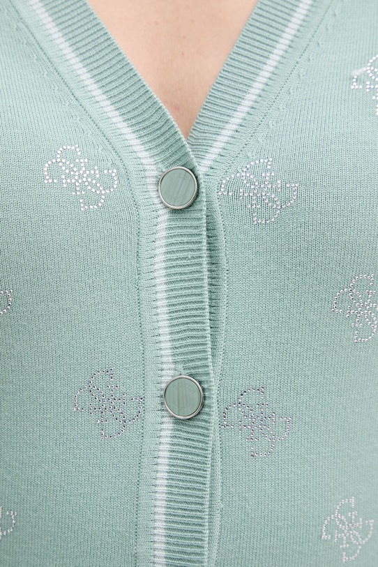 Guess kardigan damski z wiskozy W6GR18.Z0605 zielony