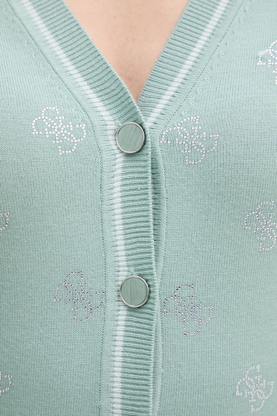 Guess kardigan damski z wiskozy W6GR18.Z0605 zielony