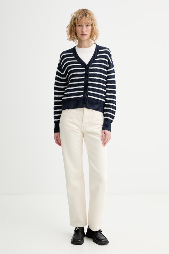 Levi's kardigan bawełniany SNOWFLAKEGAN A8728.0028 granatowy SS26