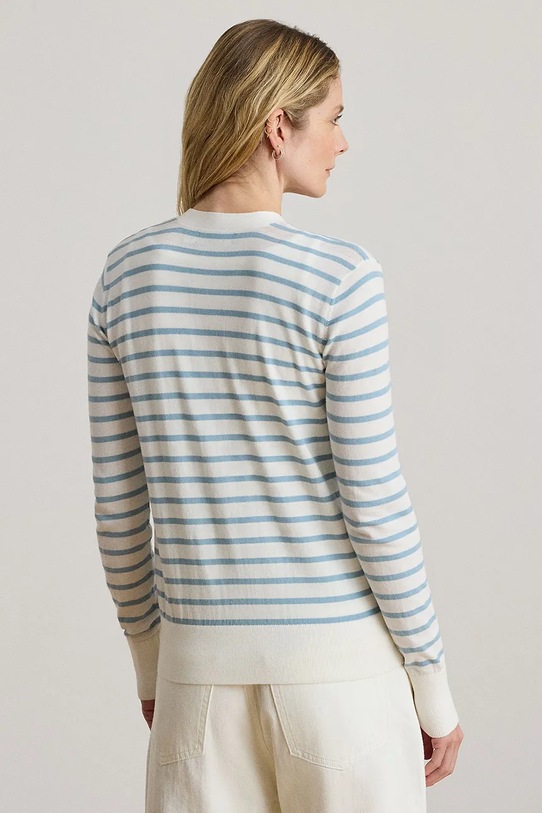 Lauren Ralph Lauren kardigan damski bawełniany 200P08810 biały SS26