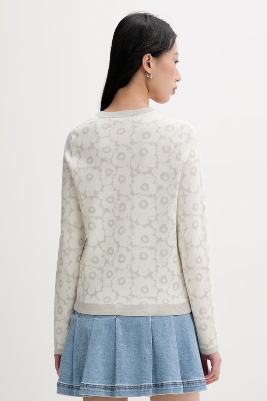 Odzież Marimekko kardigan damski z dodatkiem wełny 095027 szary